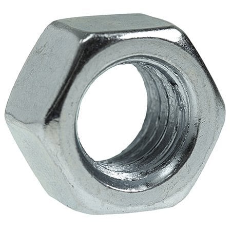 Dottie Hex Nut, #10-32, Carbon Steel, Zinc Plated, 0.117 in Ht, 100 PK HN1032